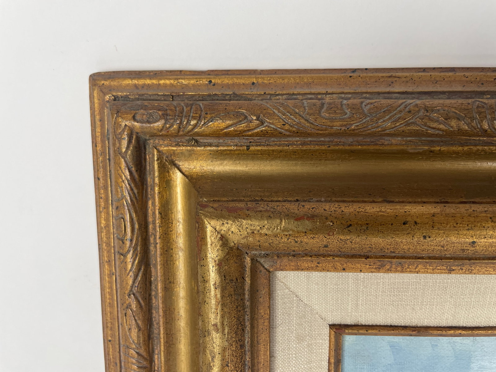 1970s R. M. Daniels California Coastal Plein Air Impressionist Oil Painting in Gilt Frame - 2