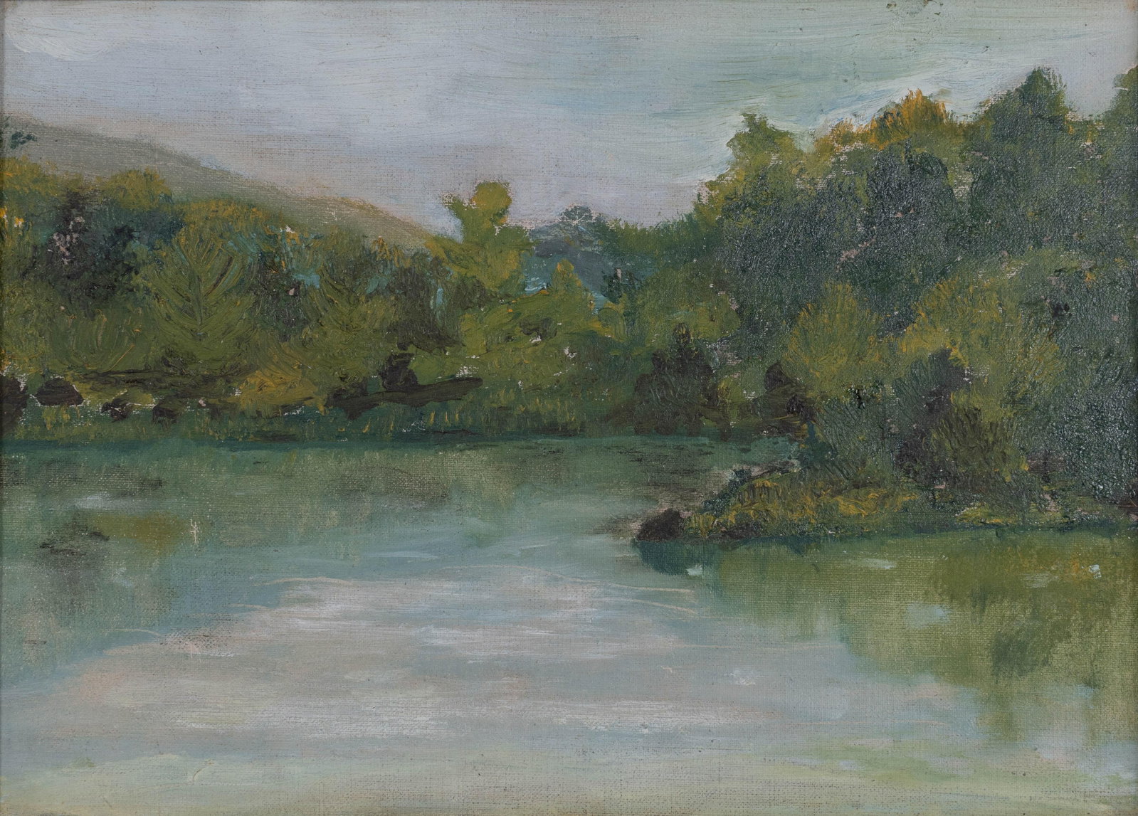 French Plein Air Landscape Oil Painting Framed - 2