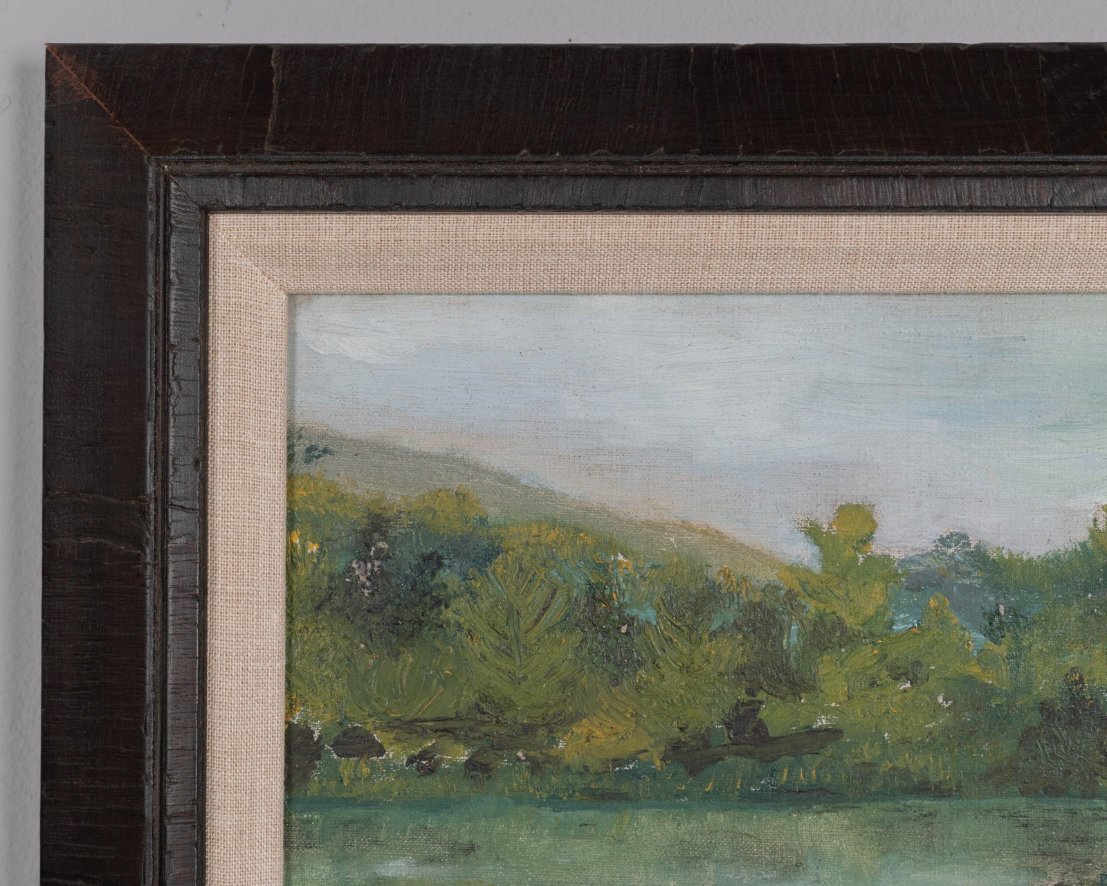 French Plein Air Landscape Oil Painting Framed - 4