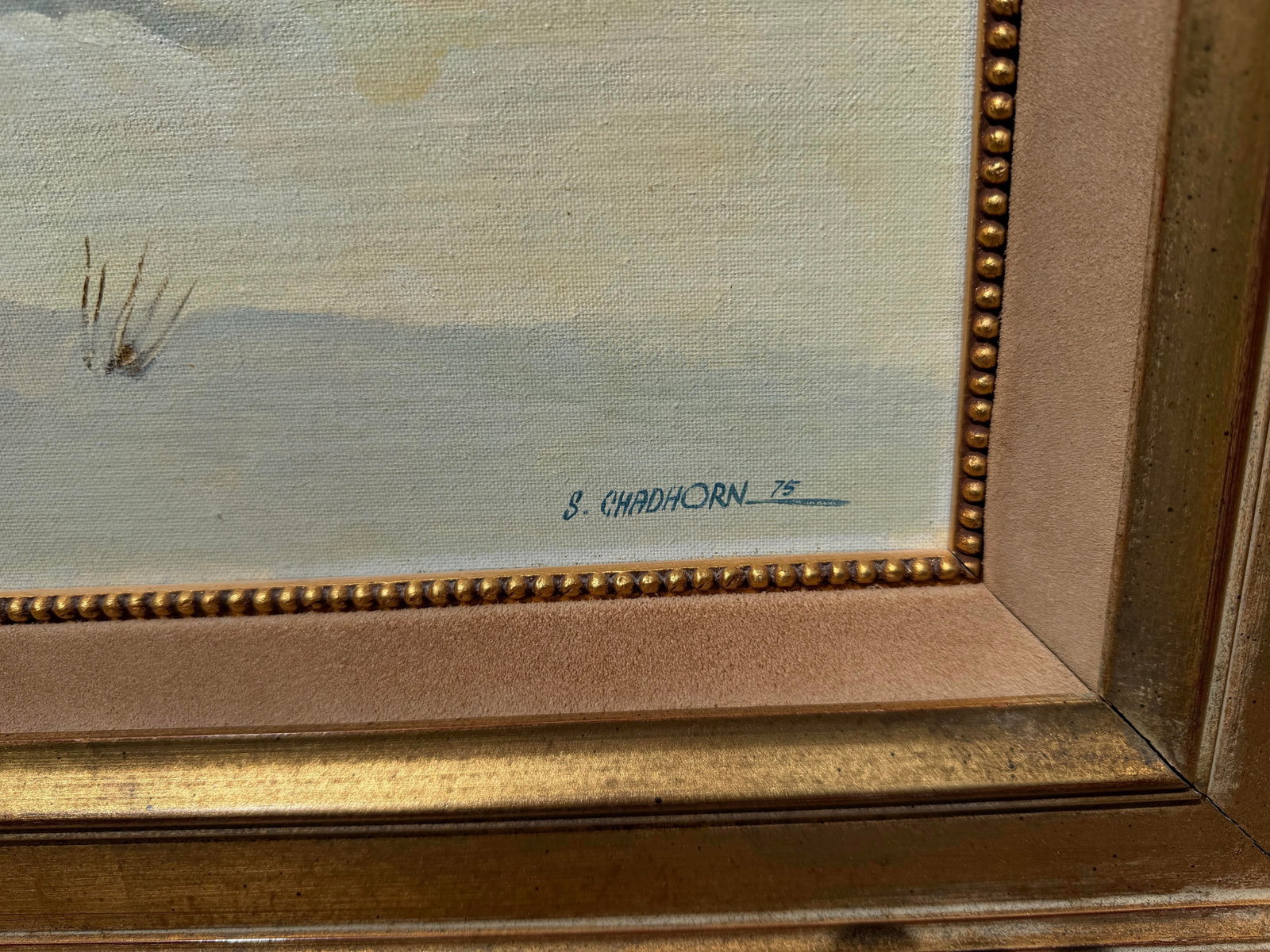Late 20th Century Shep Chadhorn Original Western Oil Painting "Lone Hunter", Signed by the Artist - 6