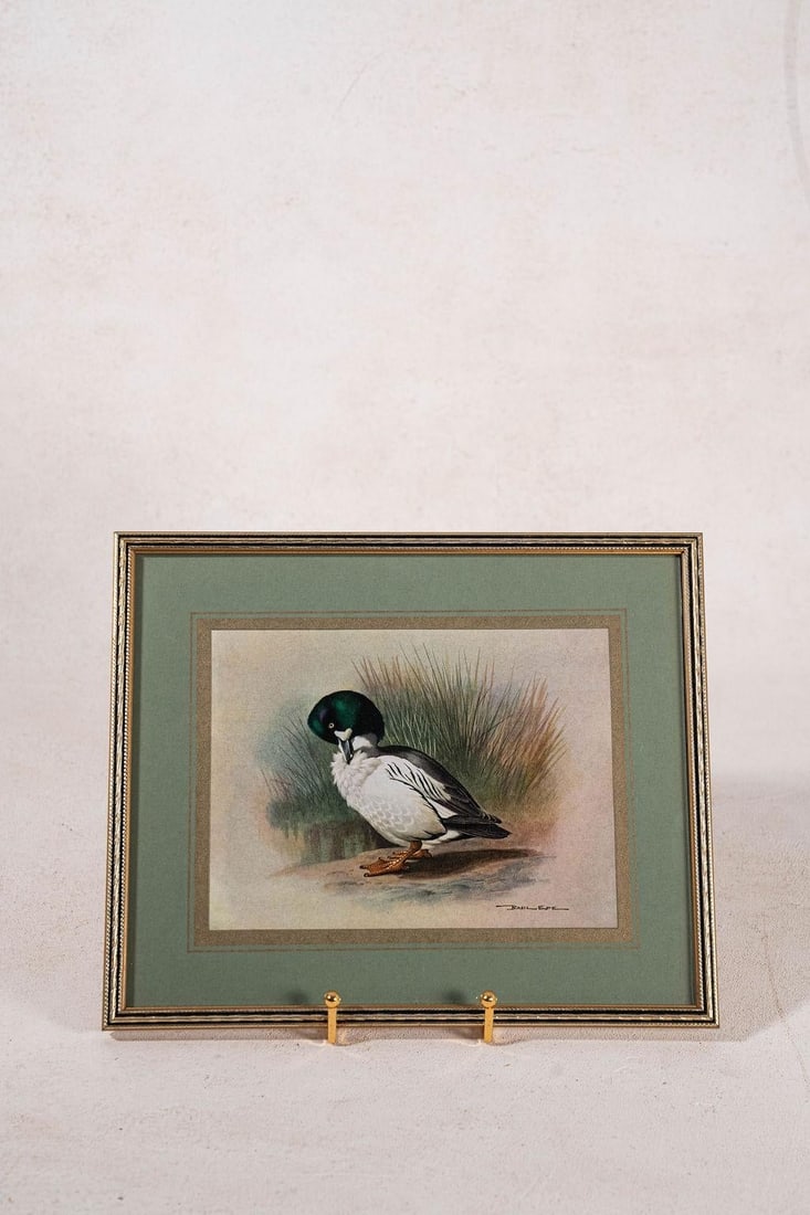 Set of 3 Signed Duck Prints With Green Mats - 4