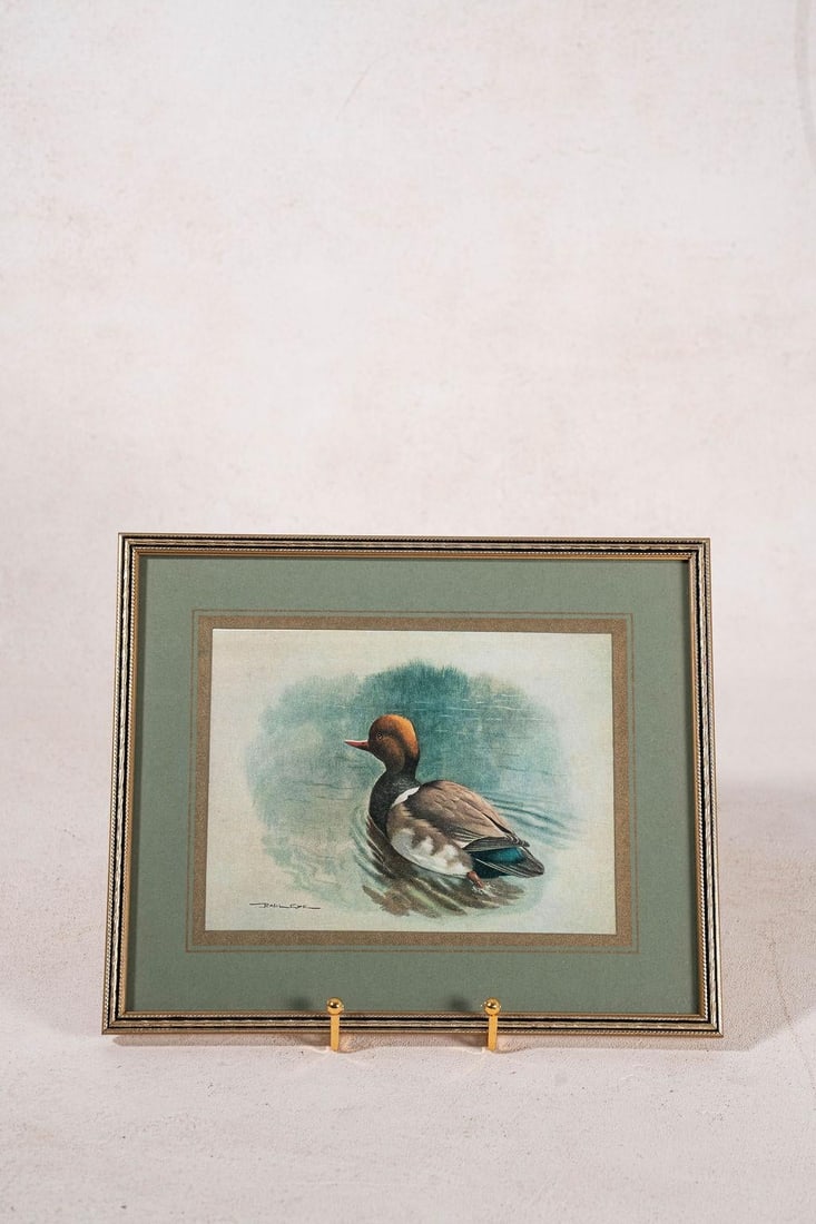 Set of 3 Signed Duck Prints With Green Mats - 6