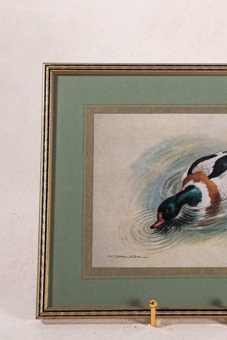 Set of 3 Signed Duck Prints With Green Mats - 8