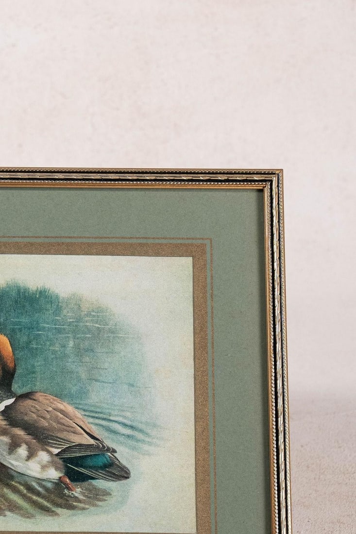 Set of 3 Signed Duck Prints With Green Mats - 9