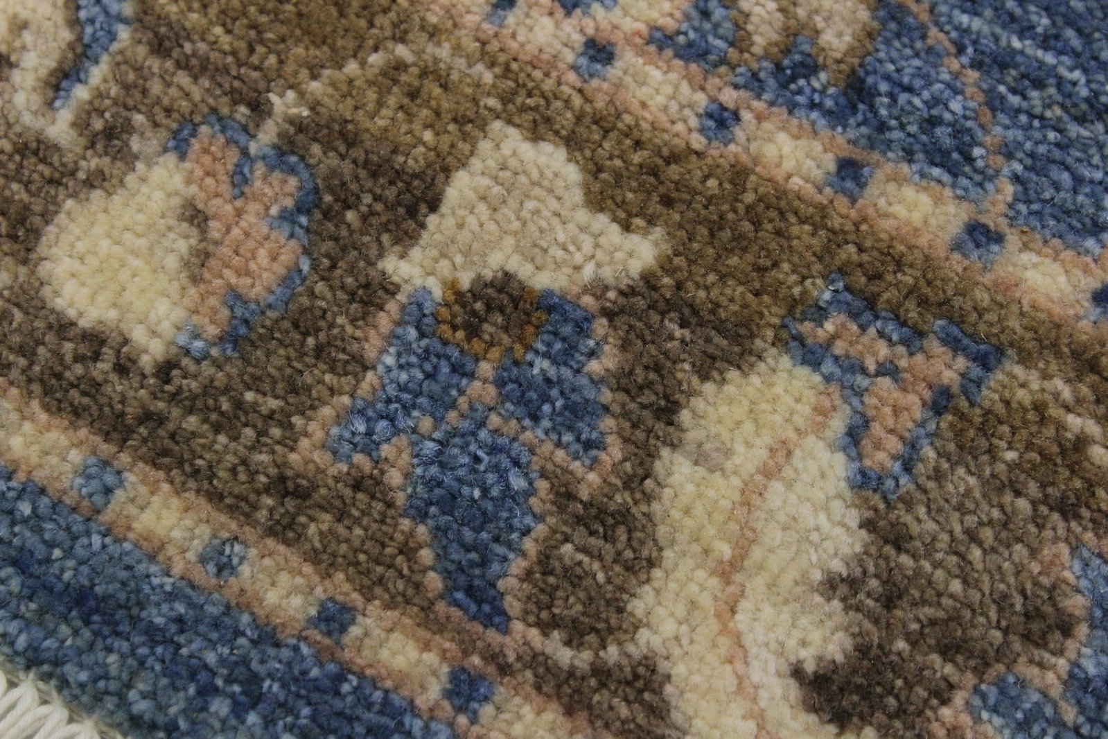 Classic Ziegler Rust Blue Hand-Knotted Wool Runner - 2'8'' X 9'3'' - 6