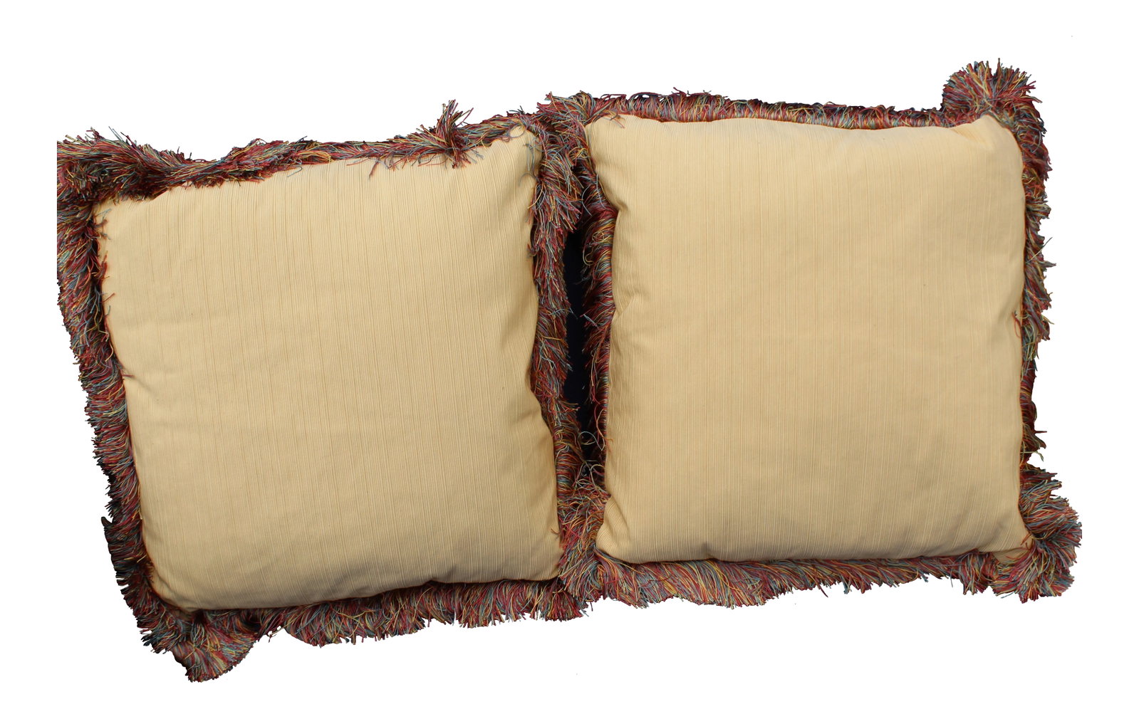 Late 20th C. Raw Silk Pillows - a Pair: late 20th c. pair of raw silk pillows Condition: Alterations: Original Condition Unaltered Imperfections: Some Imperfections Condition Notes: Good Origin: Austria Materials & Techniques: Silk