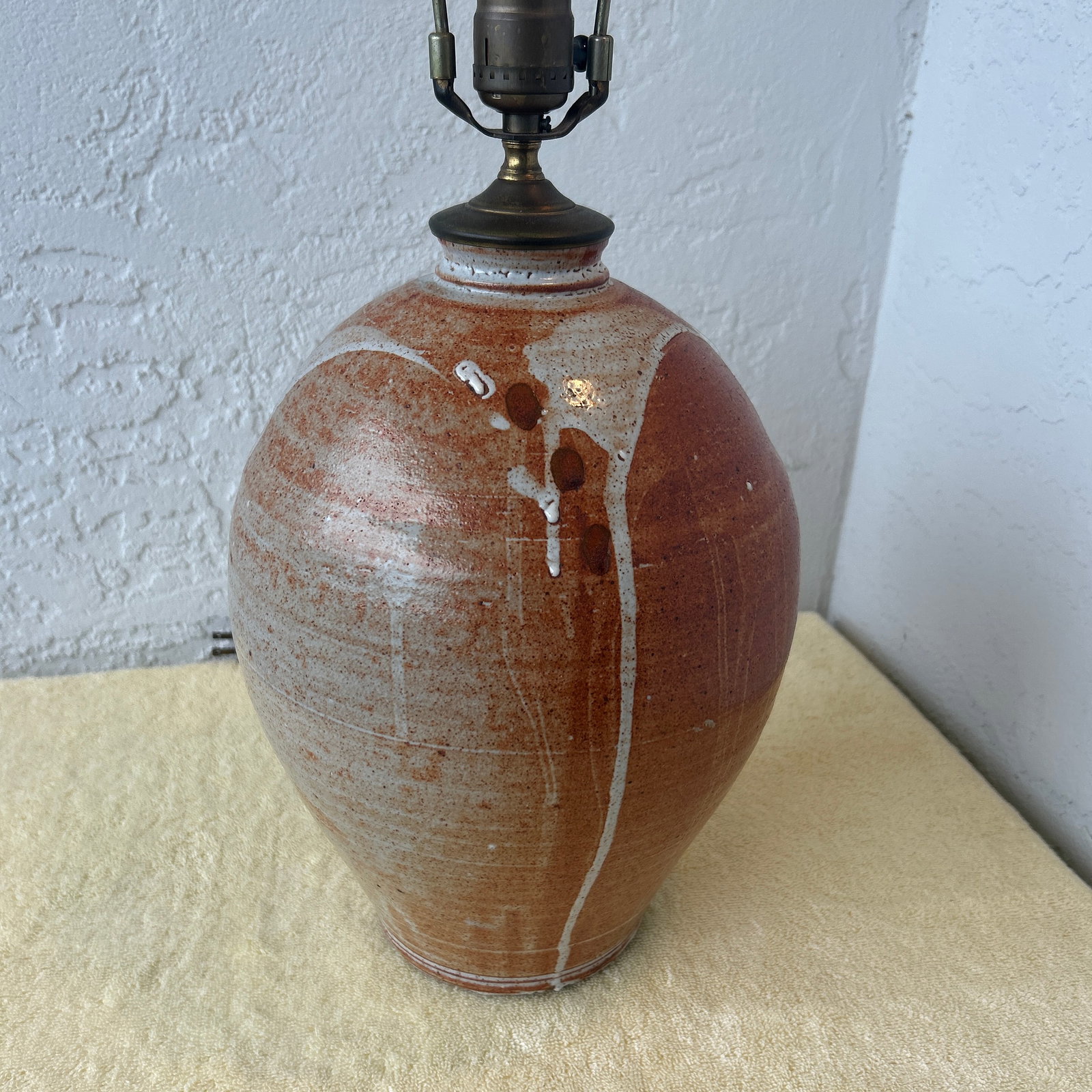 Vintage Handmade Studio Pottery Table Lamp - 2