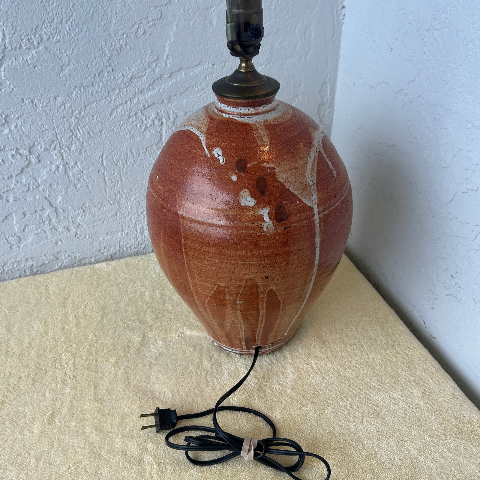 Vintage Handmade Studio Pottery Table Lamp - 6