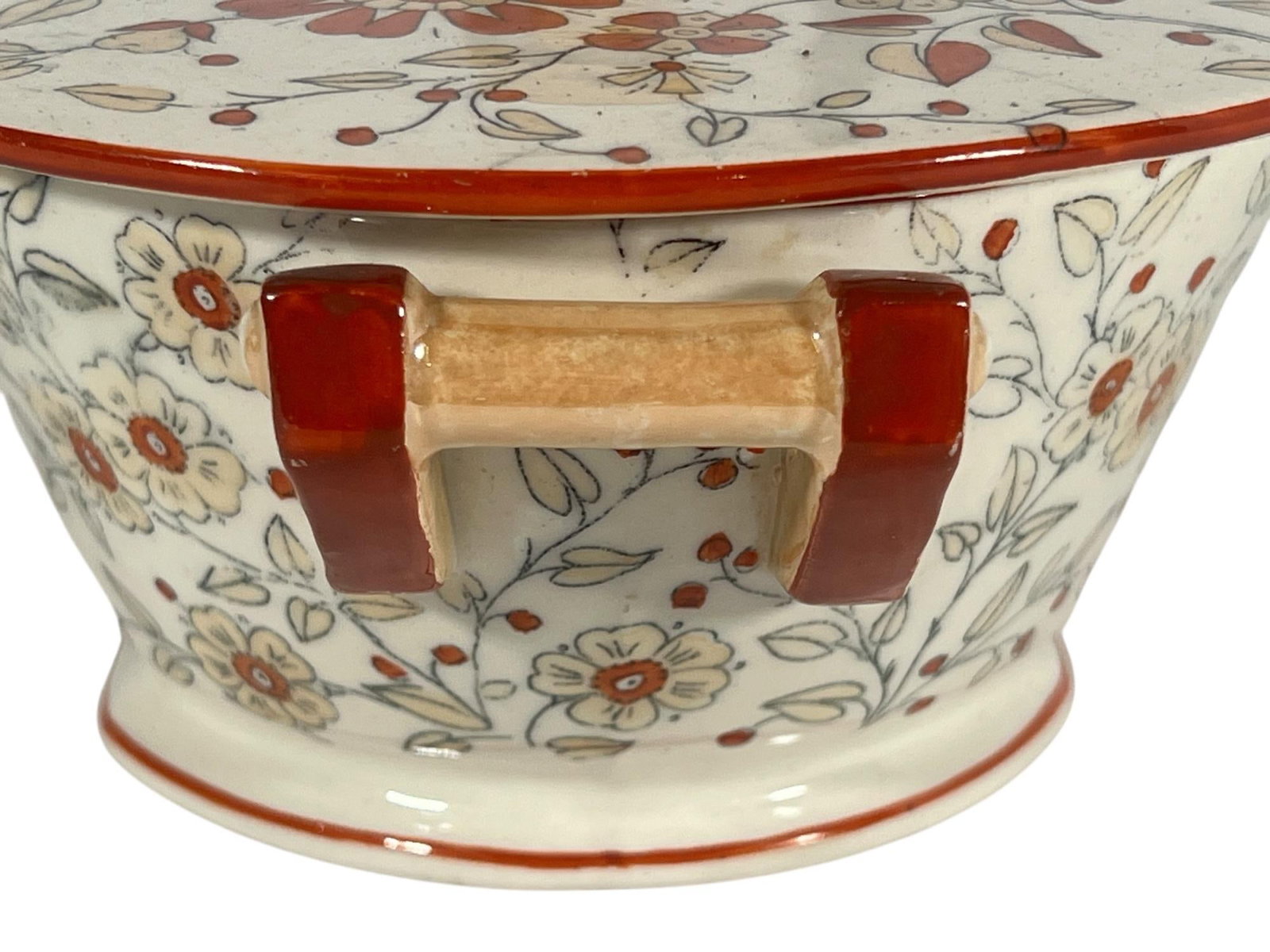 Antique Ridgways Persia Covered Tureen, Staffordshire England, Chinoiserie Decor - 4