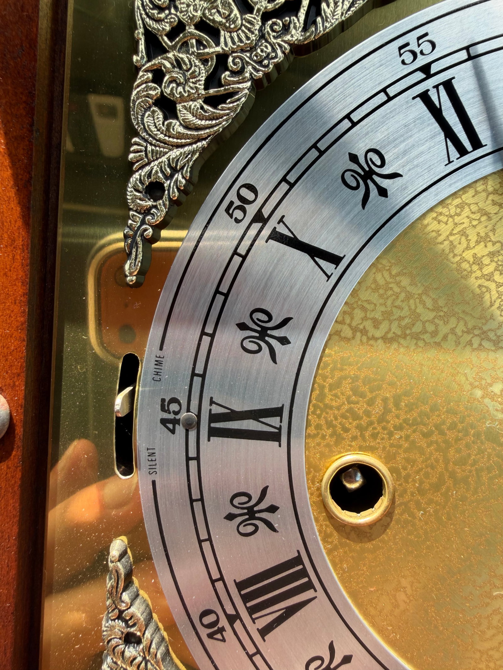 1970s Howard Miller Model 612-437 Westminster Chime Bracket Clock | German Mechanical Movement - 4
