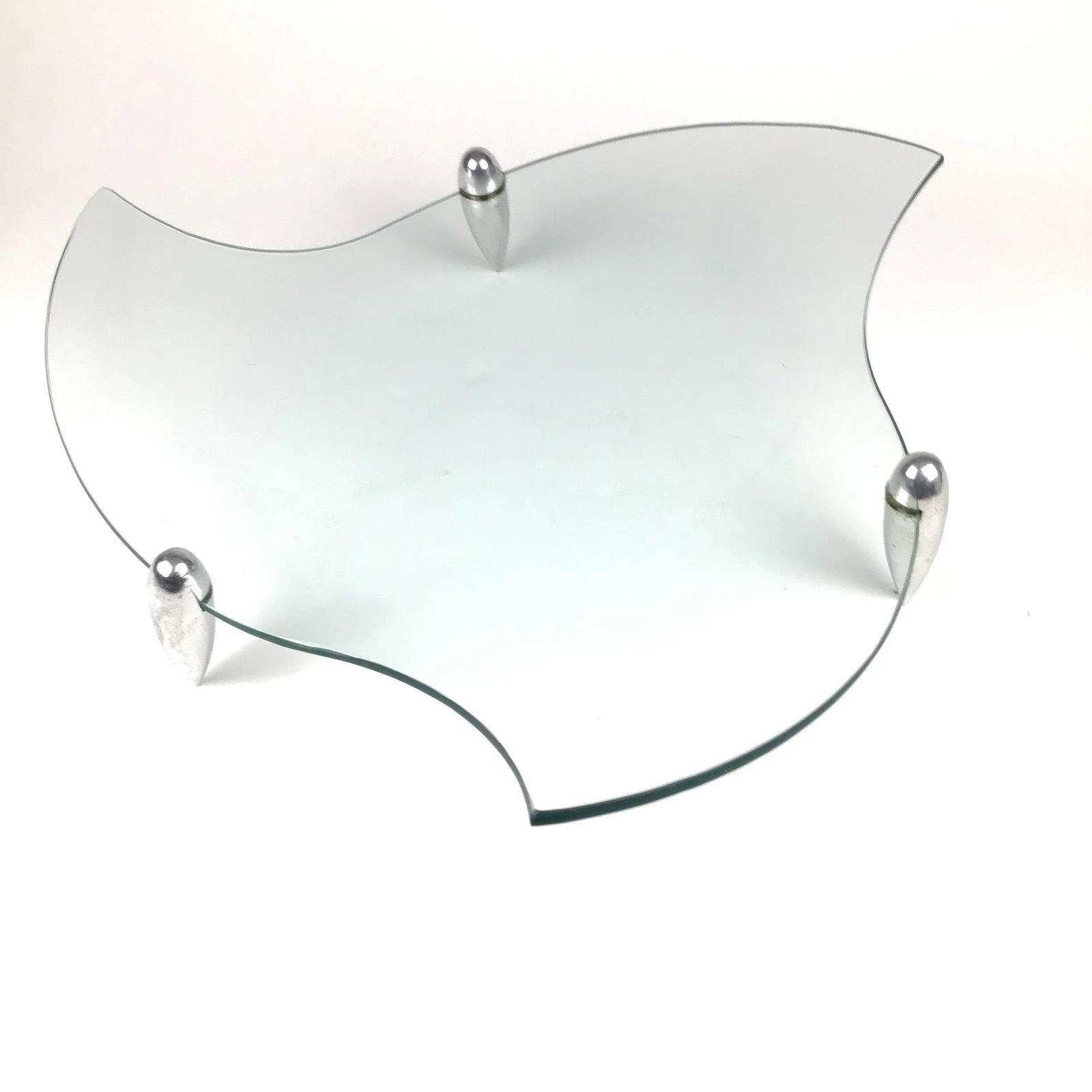 Mid-Century Modern Danish Design Serving Display Glass Plate - 4