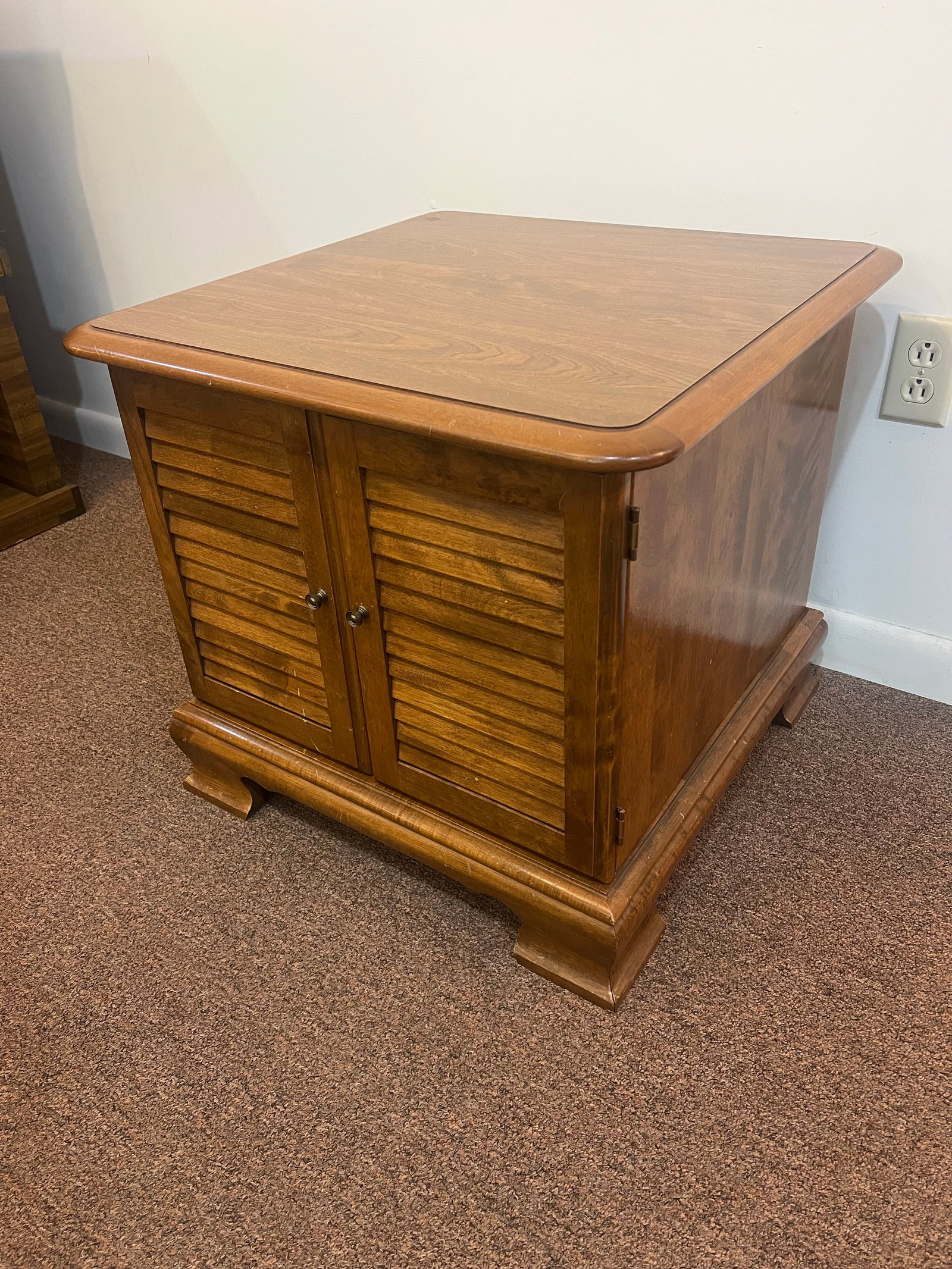 1970s Ethan Allen Lp Album Storage Cabinet - 2