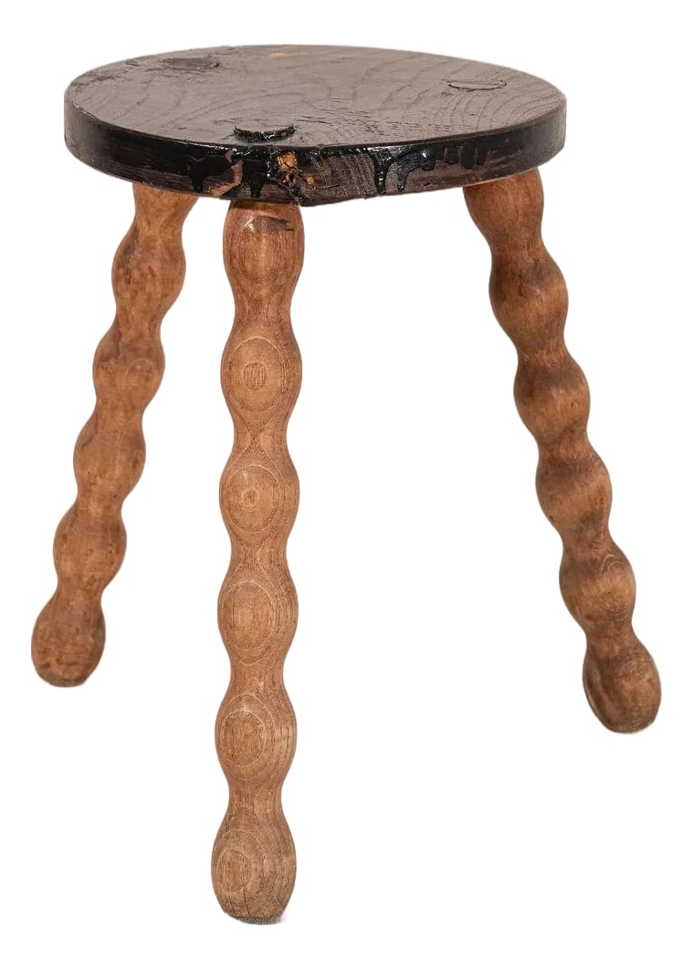 Antique Two-Toned Bobbin Joint Stool (1 of 5)