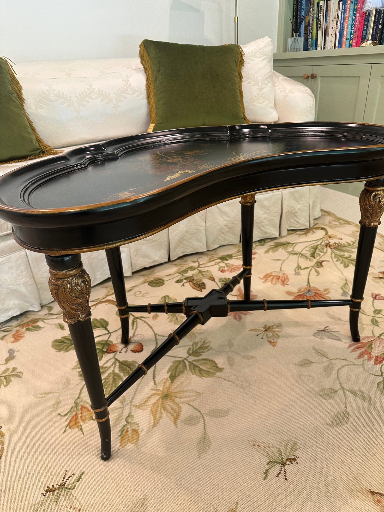 1960s Maitland-Smith Hand-Painted Accent Table - 4