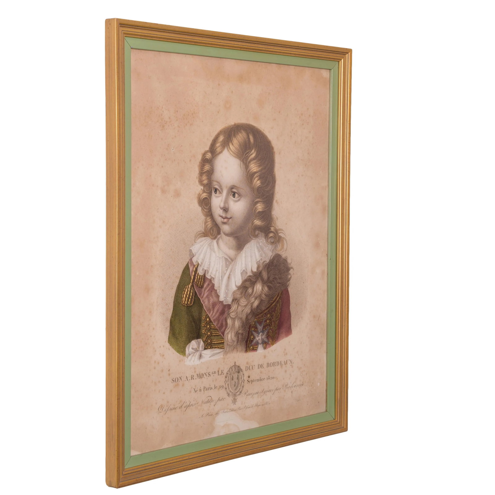 Prince Henri, Count of Chambord and Princess Louise D'Artois Engravings, C.1825 - 5