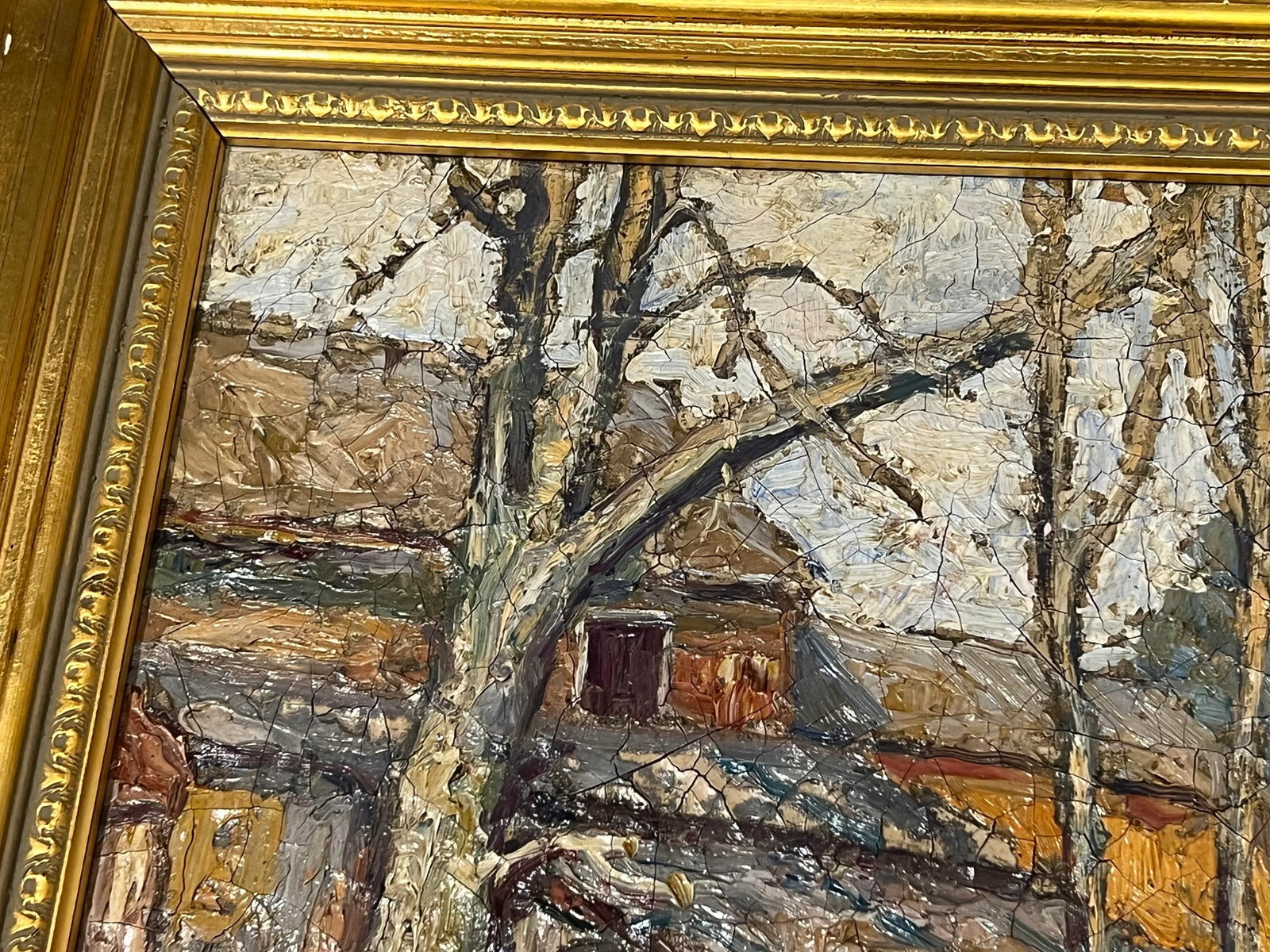 Edouard Franke "Chatham Mass, Farmscape" Antique American Impressionist Oil on Canvas - 6