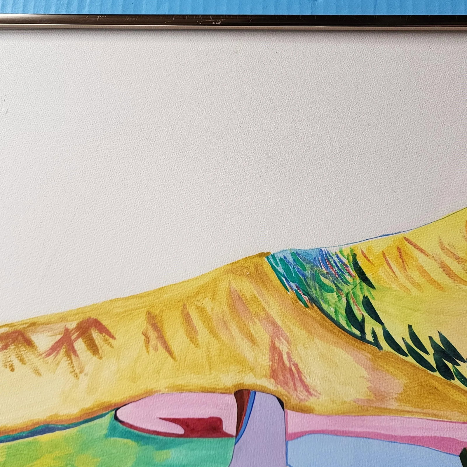 Late 20th Century "Save the Planet - All Creatures Great and Small" Original Fauvist Painting by Tex - 4