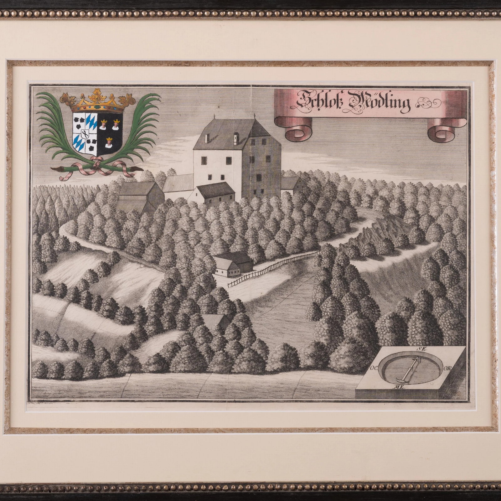 Michael Wening - German Manor House Engravings - a Pair - 4