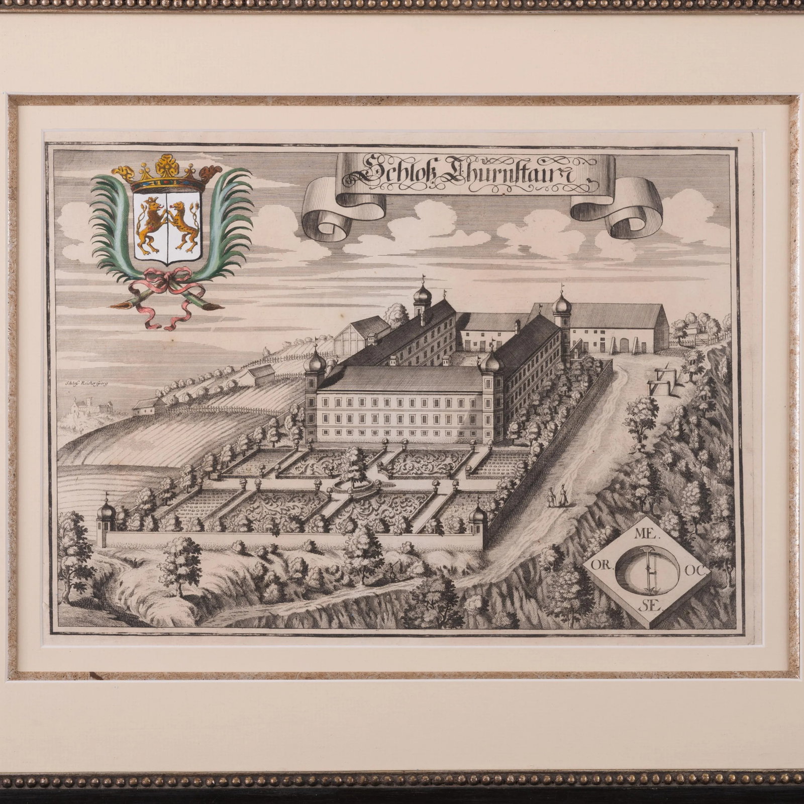 Michael Wening - German Manor House Engravings - a Pair - 5
