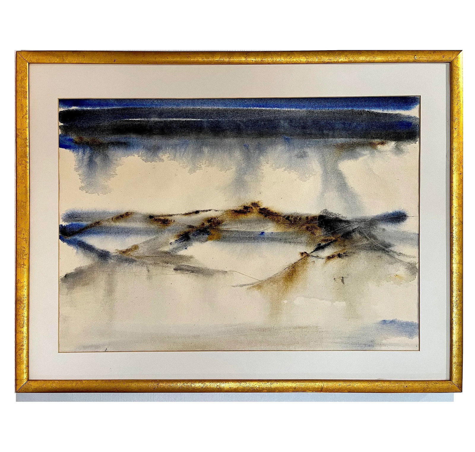 1973 Abstract Napa Valley Landscape Watercolor by Anne Breiholz - 13
