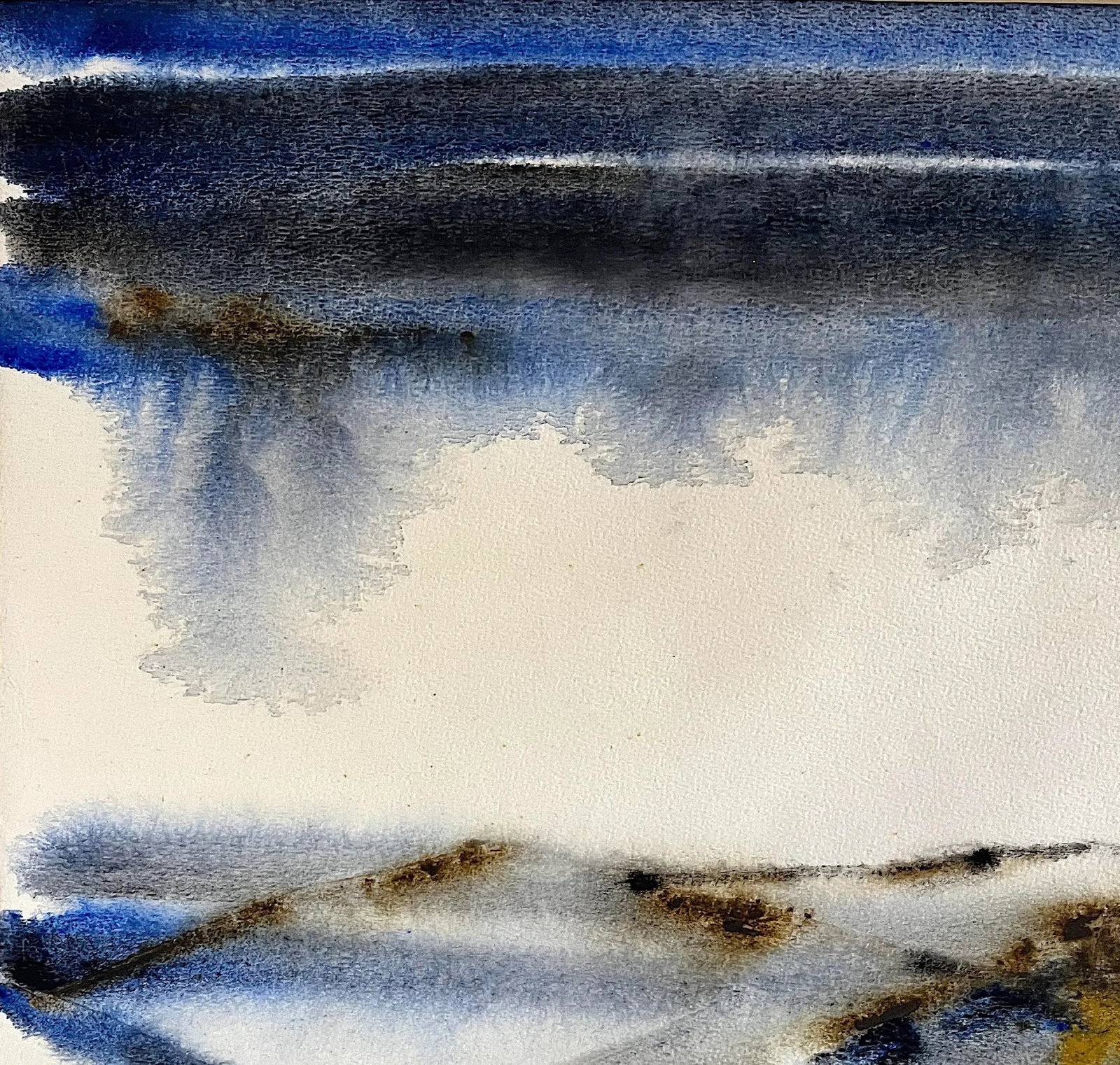 1973 Abstract Napa Valley Landscape Watercolor by Anne Breiholz - 4
