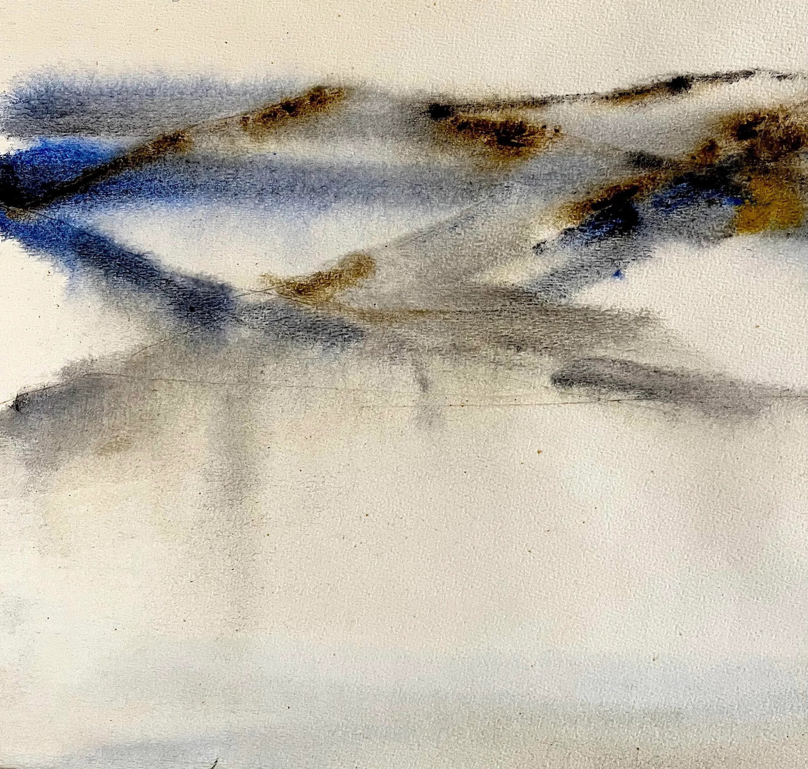 1973 Abstract Napa Valley Landscape Watercolor by Anne Breiholz - 9