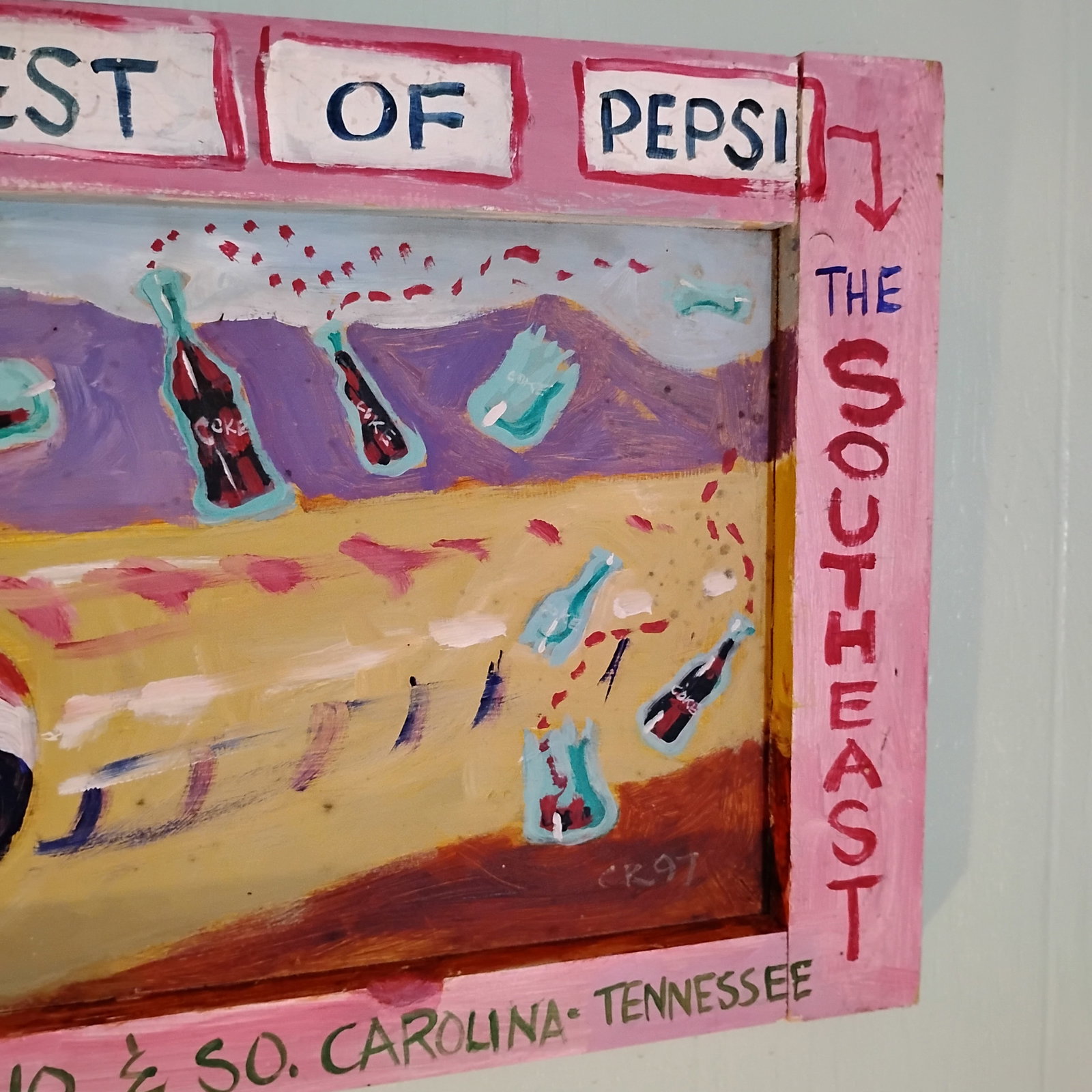 Original Vintage Craig Robertson Folk Painting - 4