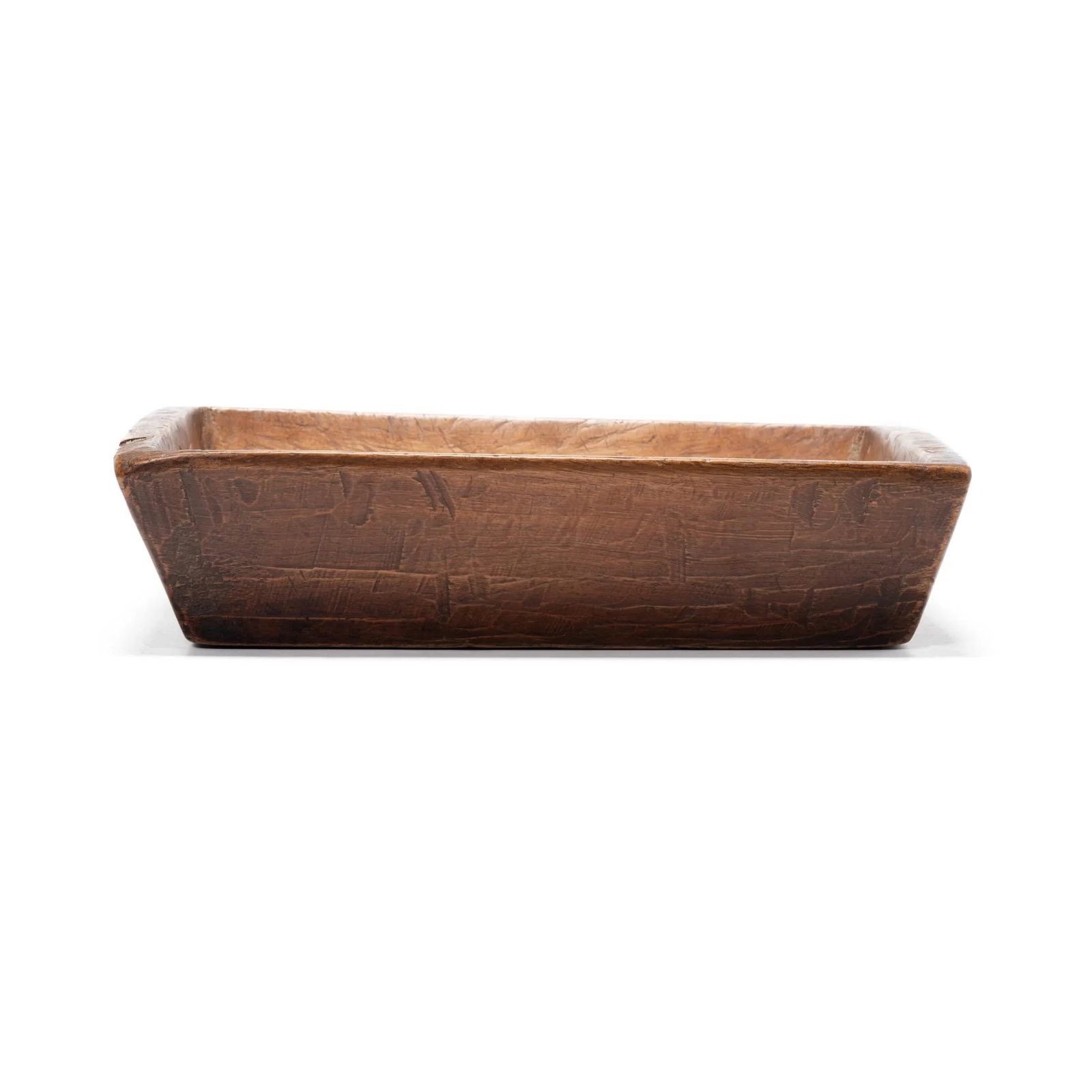 Large Chinese Rustic Wooden Tray, C. 1900 - 2