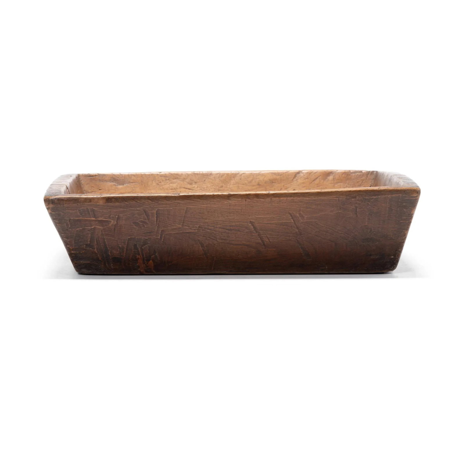 Large Chinese Rustic Wooden Tray, C. 1900 - 3
