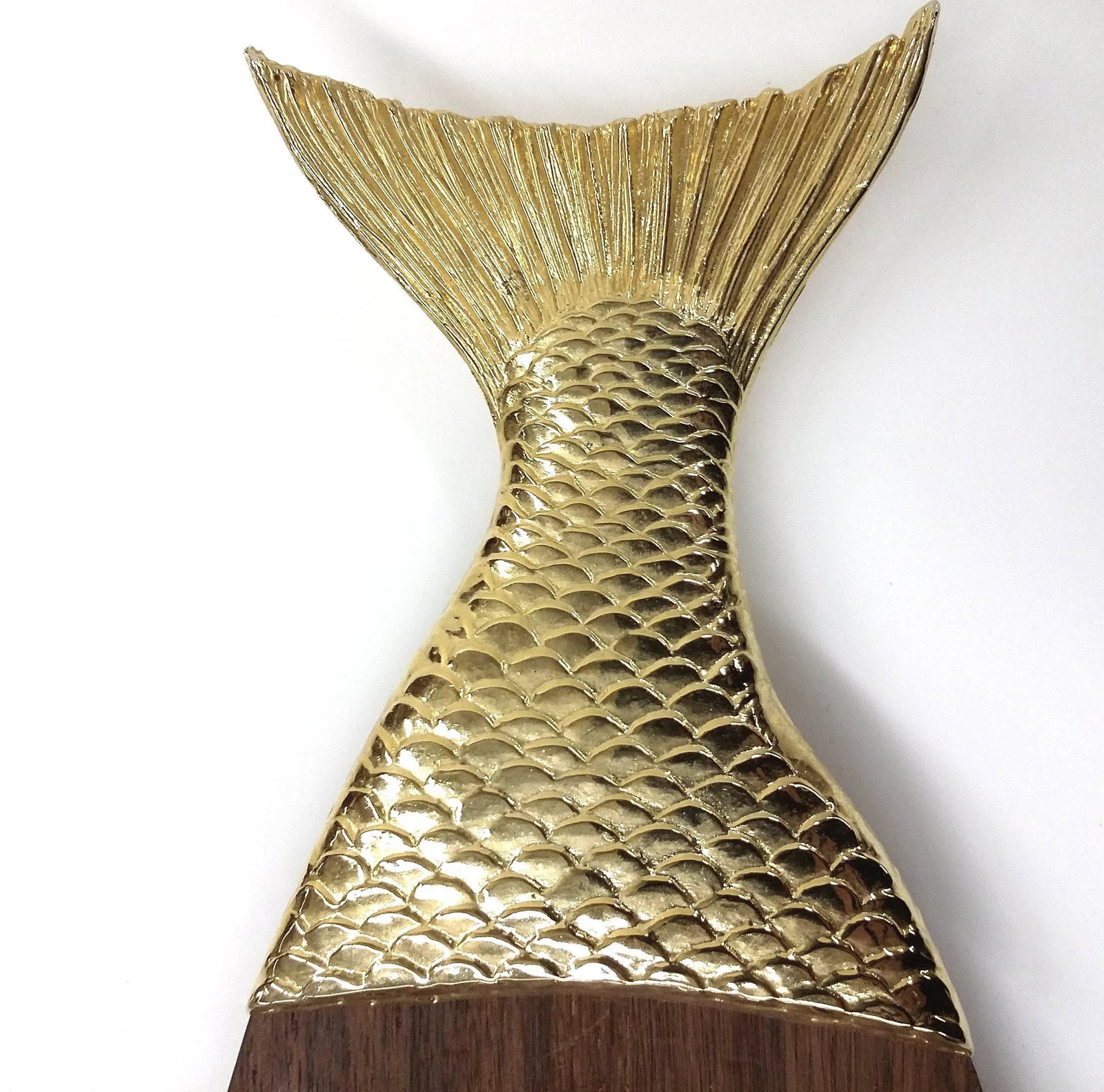 Ted Arnold Wood & Gold Serving Platter - 5