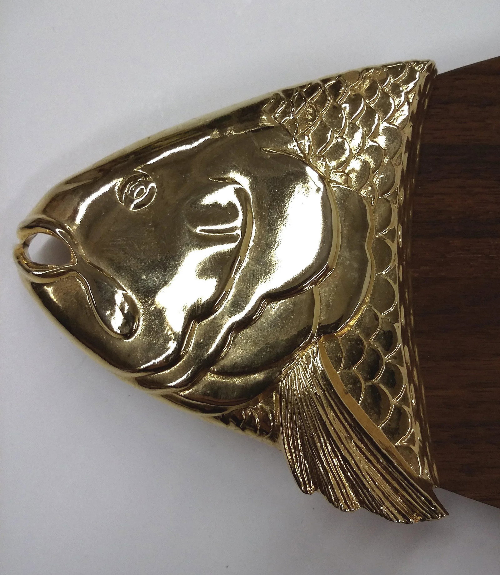Ted Arnold Wood & Gold Serving Platter - 6