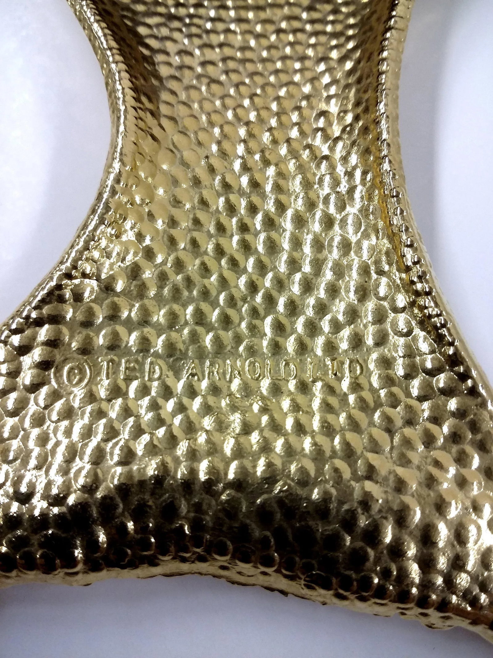 Ted Arnold Wood & Gold Serving Platter - 8