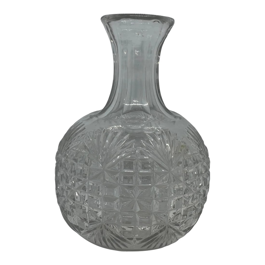 Early 20th Century American Brilliant Period Hand Cut Crystal Glass Decanter Carafe With Pineapple D (1 of 12)