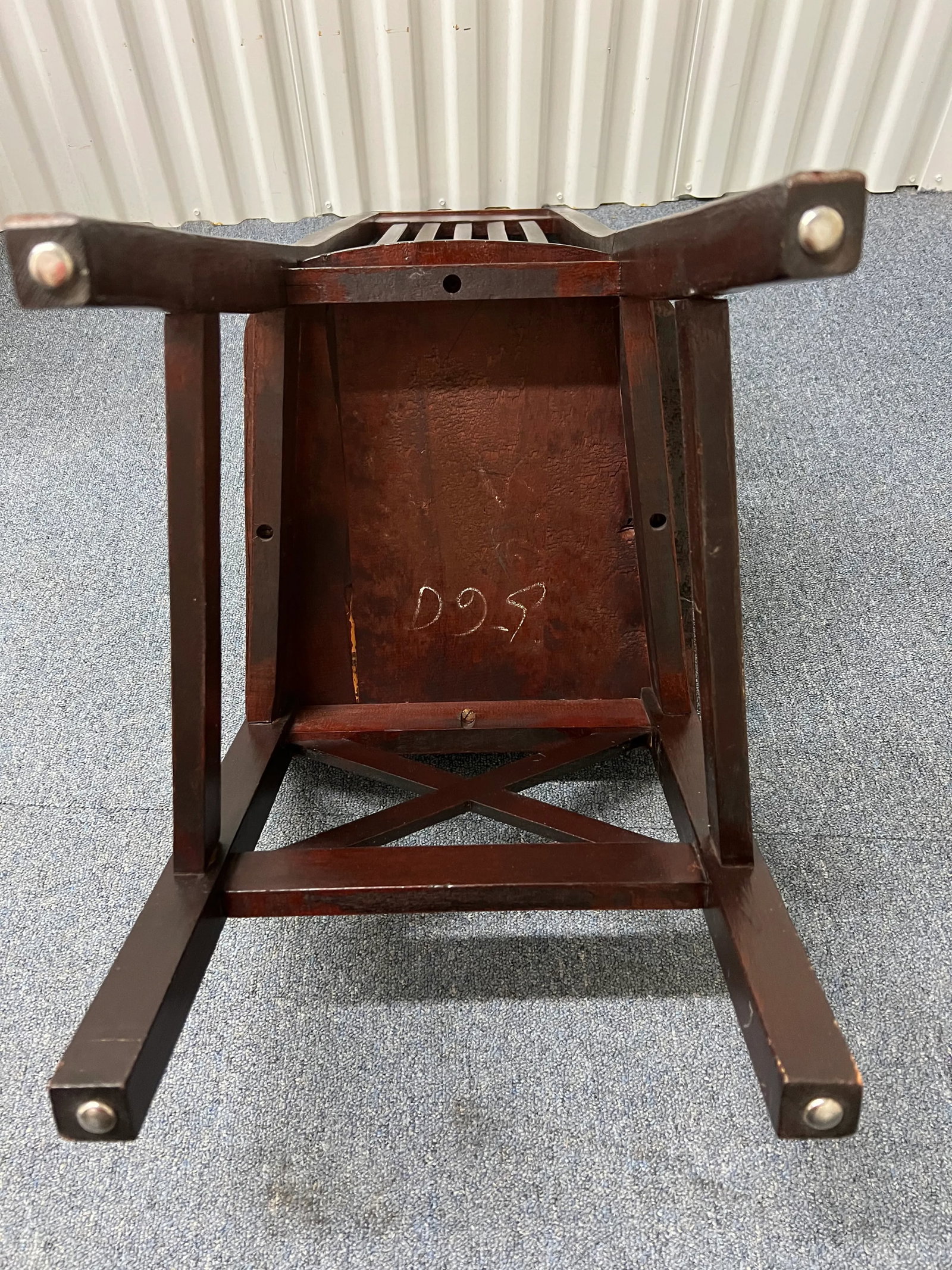 Antique Art & Crafts Carved Mahogany Side Chair in the Style of Rohlfs, Liberty England - 8