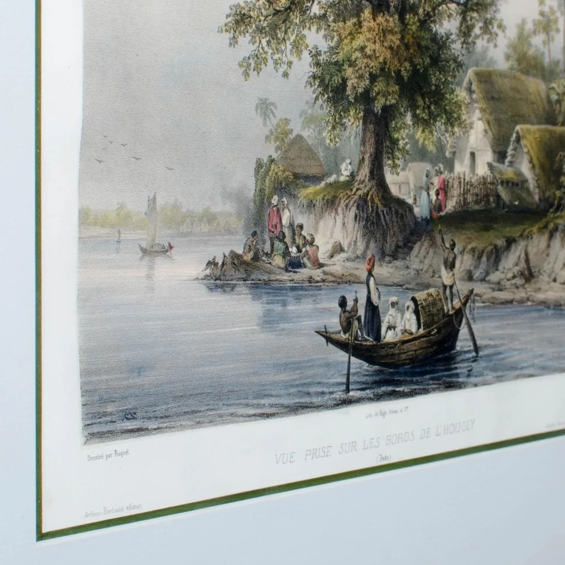 Hooghly River Print by Auguste-Nicolas Vaillant - 3
