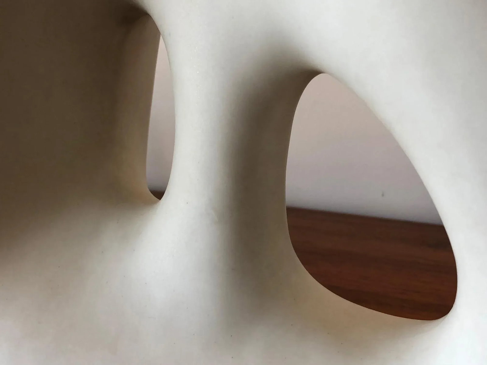 Biomorphic Table Lamp With Original Shade - 6
