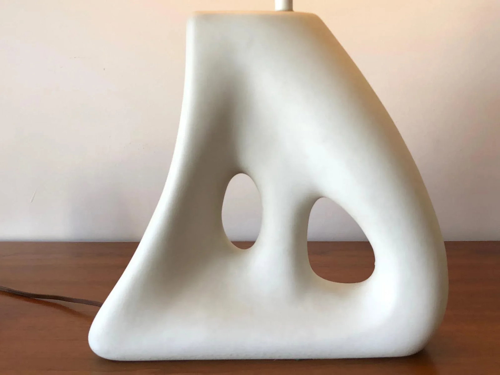 Biomorphic Table Lamp With Original Shade - 9