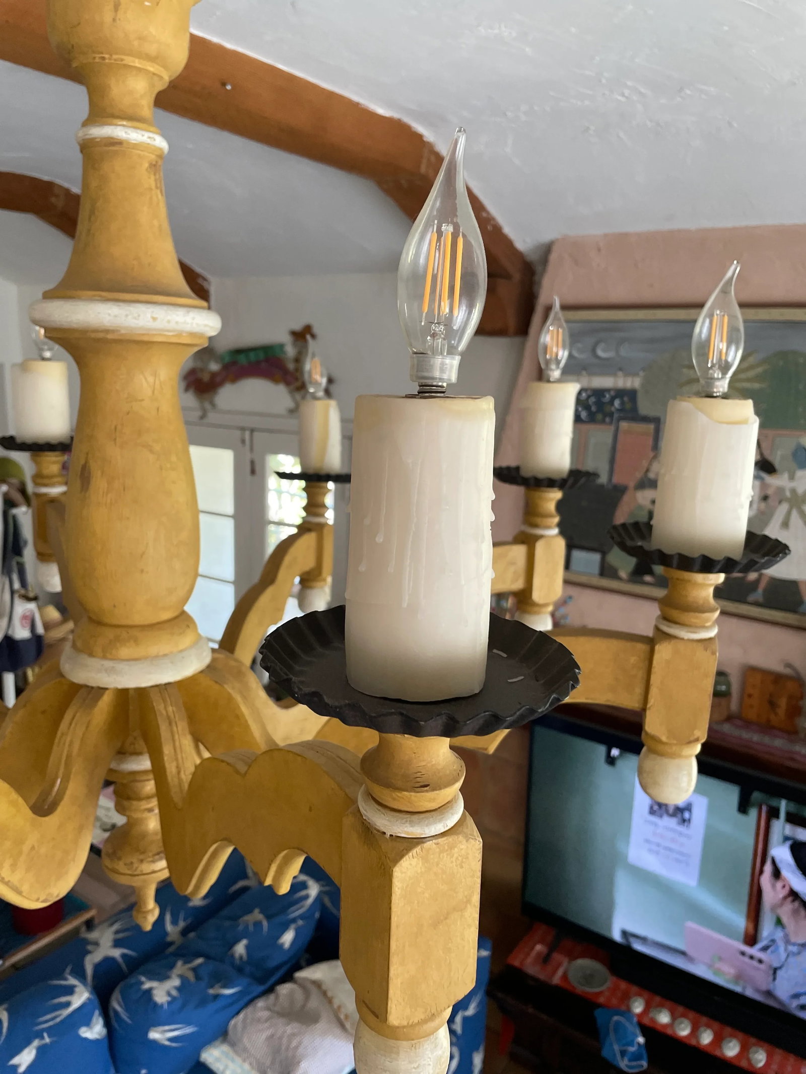 2000s Paul Ferrante Santa Barbara Chandelier, 8 Candelabra - 6