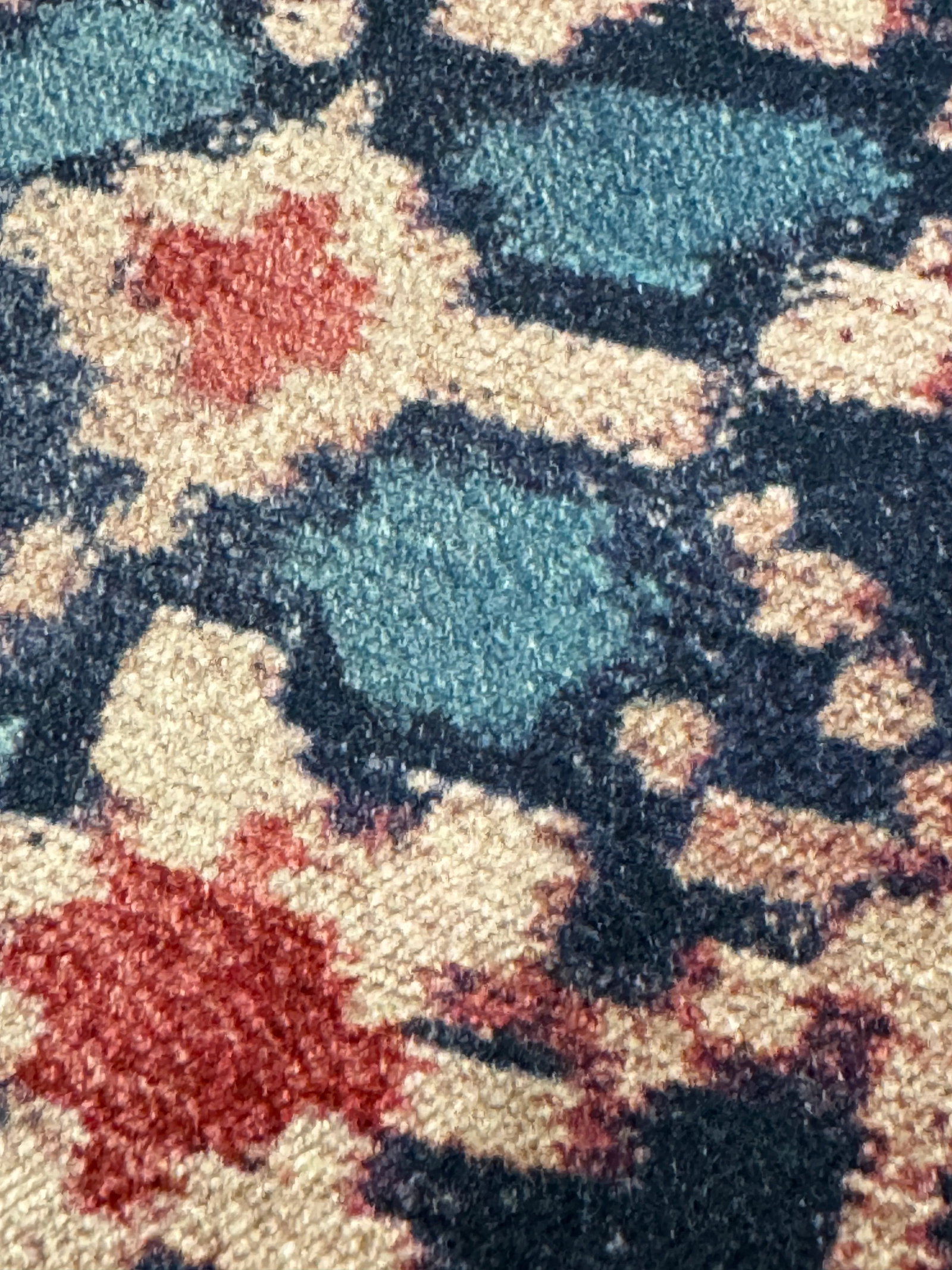Carolina Irving "Almaty" Velvet Fabric -10 Yards Red/Blue - 5