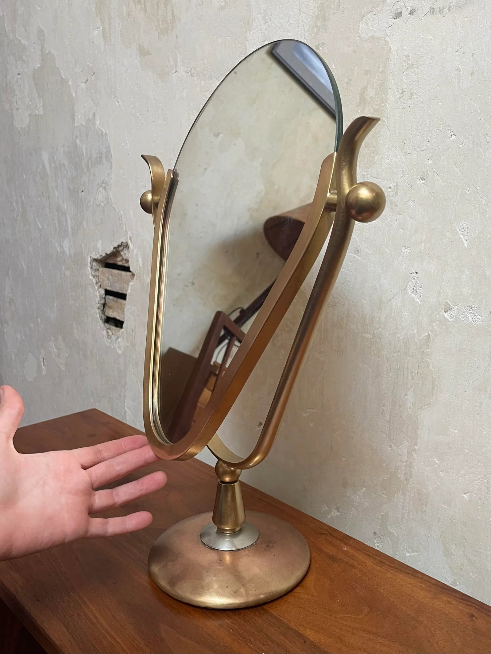 Vintage Charles Hollis Jones Wishbone Vanity Mirror - 3