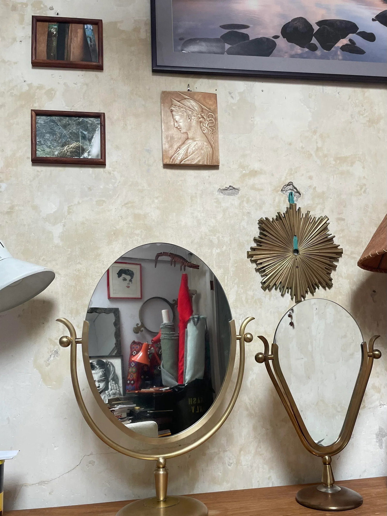 Vintage Charles Hollis Jones Wishbone Vanity Mirror - 6