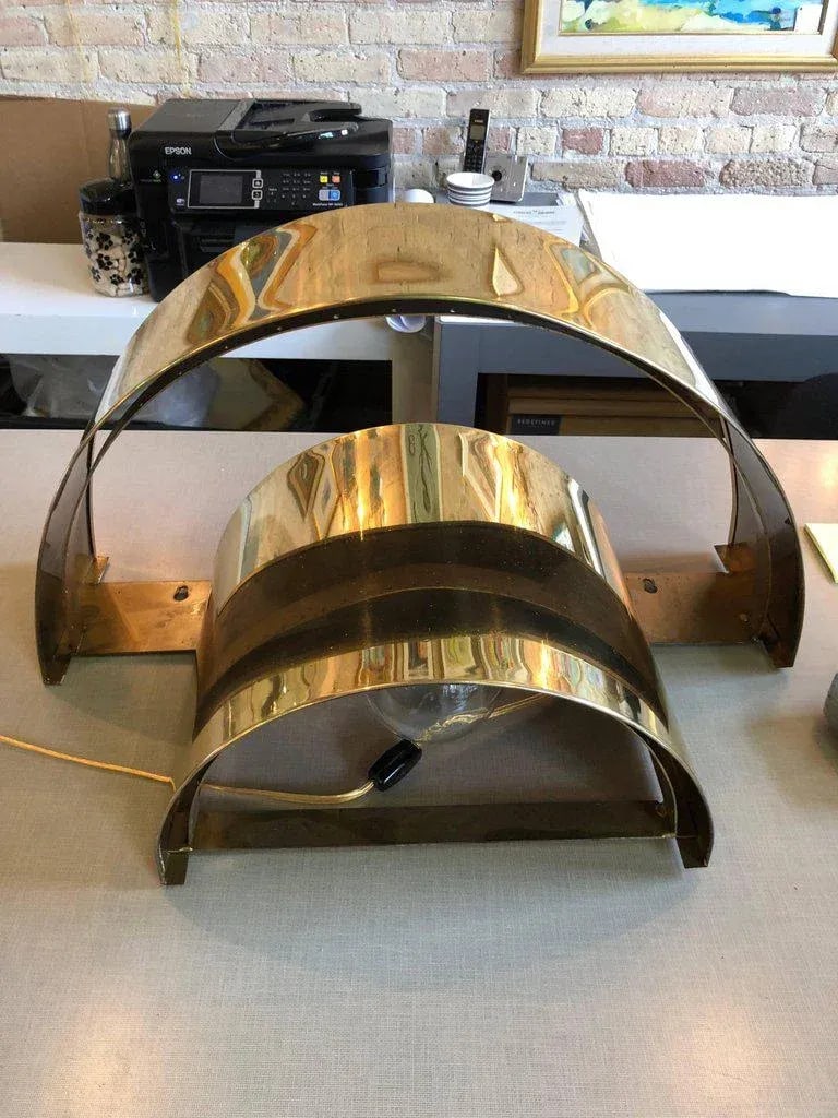 Mid Century Curtis Jere Brass Sconce - 2
