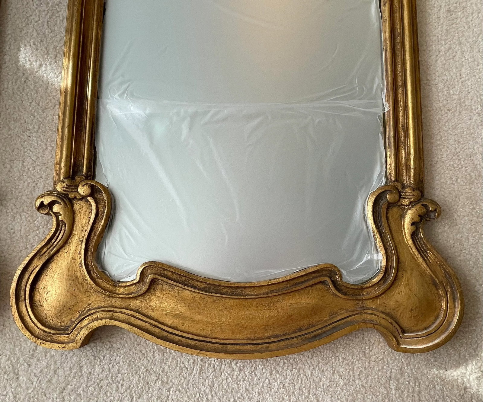 Vintage Gilt Prince Howard French Provincial Hollywood Regency Mirrors, a Pair - 5