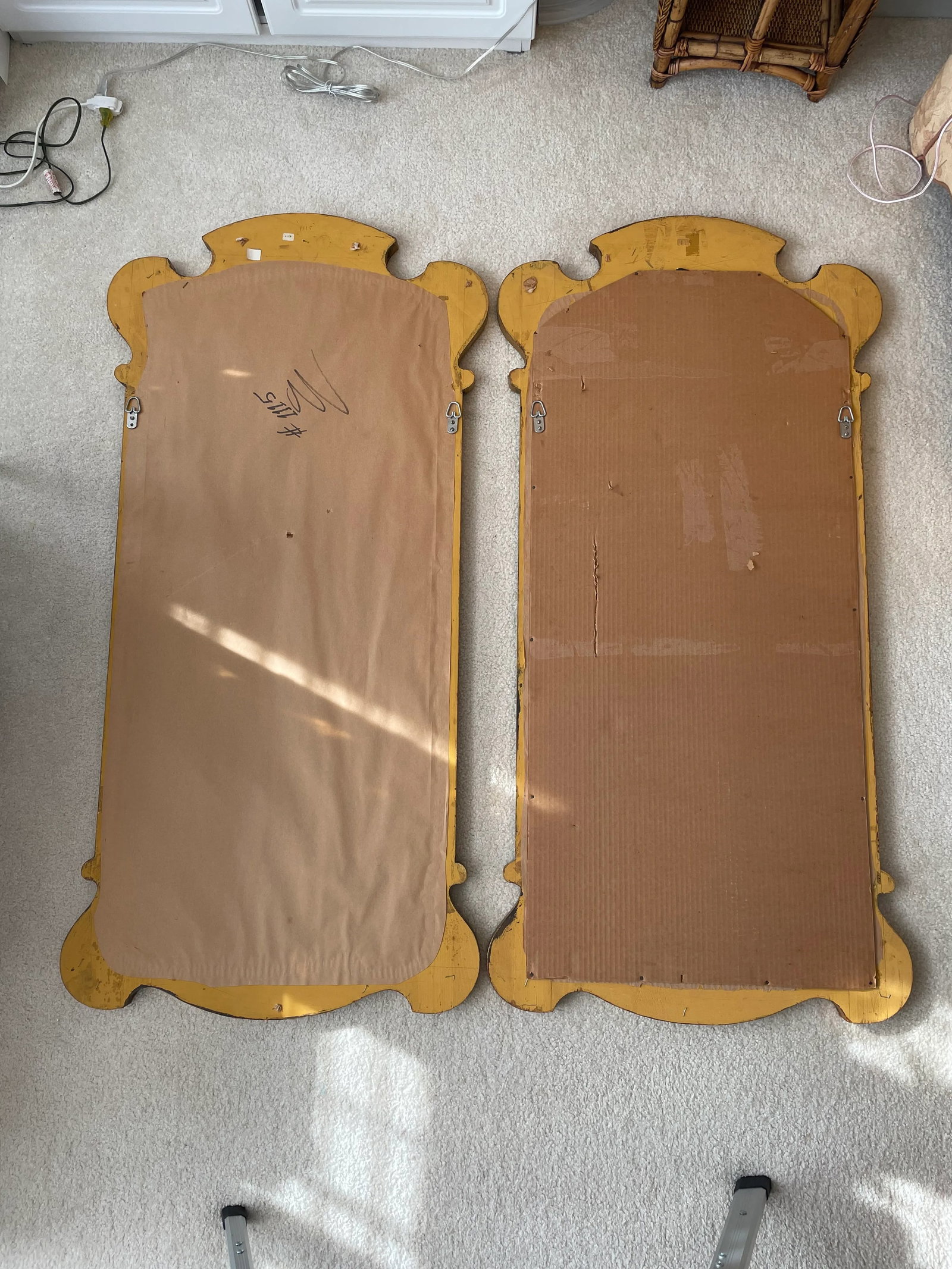 Vintage Gilt Prince Howard French Provincial Hollywood Regency Mirrors, a Pair - 6