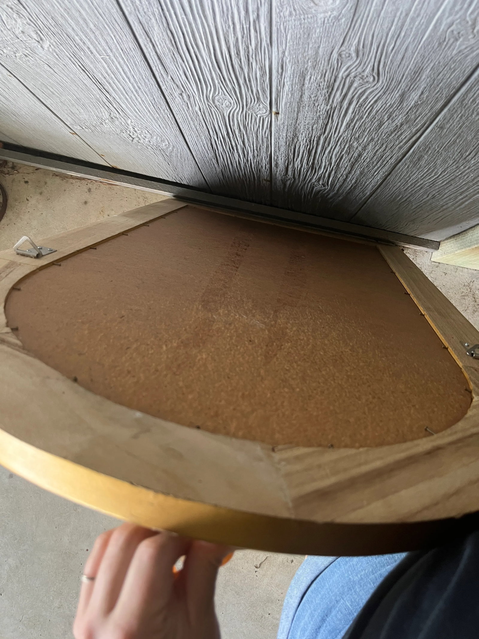 1950's Hollywood Regency Arched Gold Carved Wood Mirror - 7