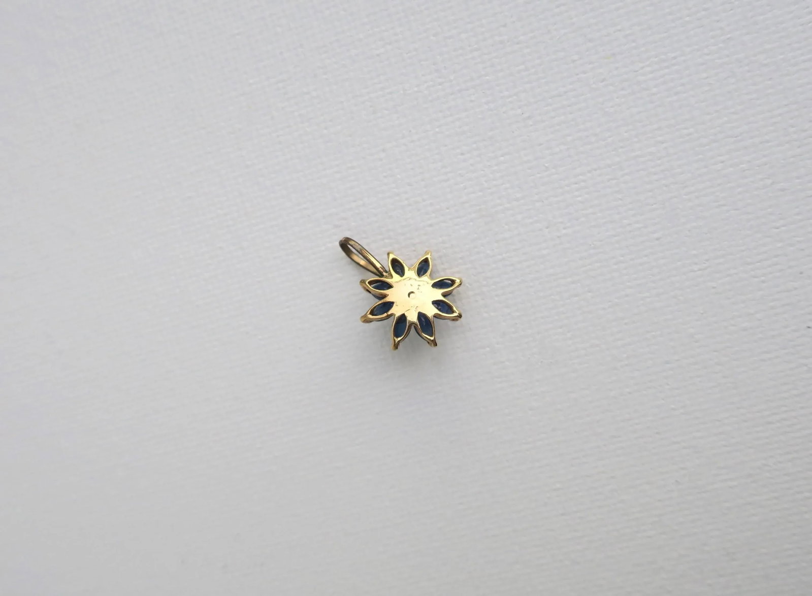 Pearl and Sapphire 14 Karat Gold Charm Pendant - 9