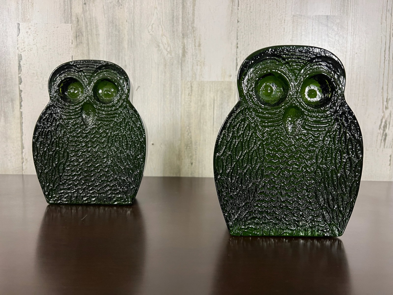 1970s Blenko Glass Owl Bookends- Set of 2 - 2