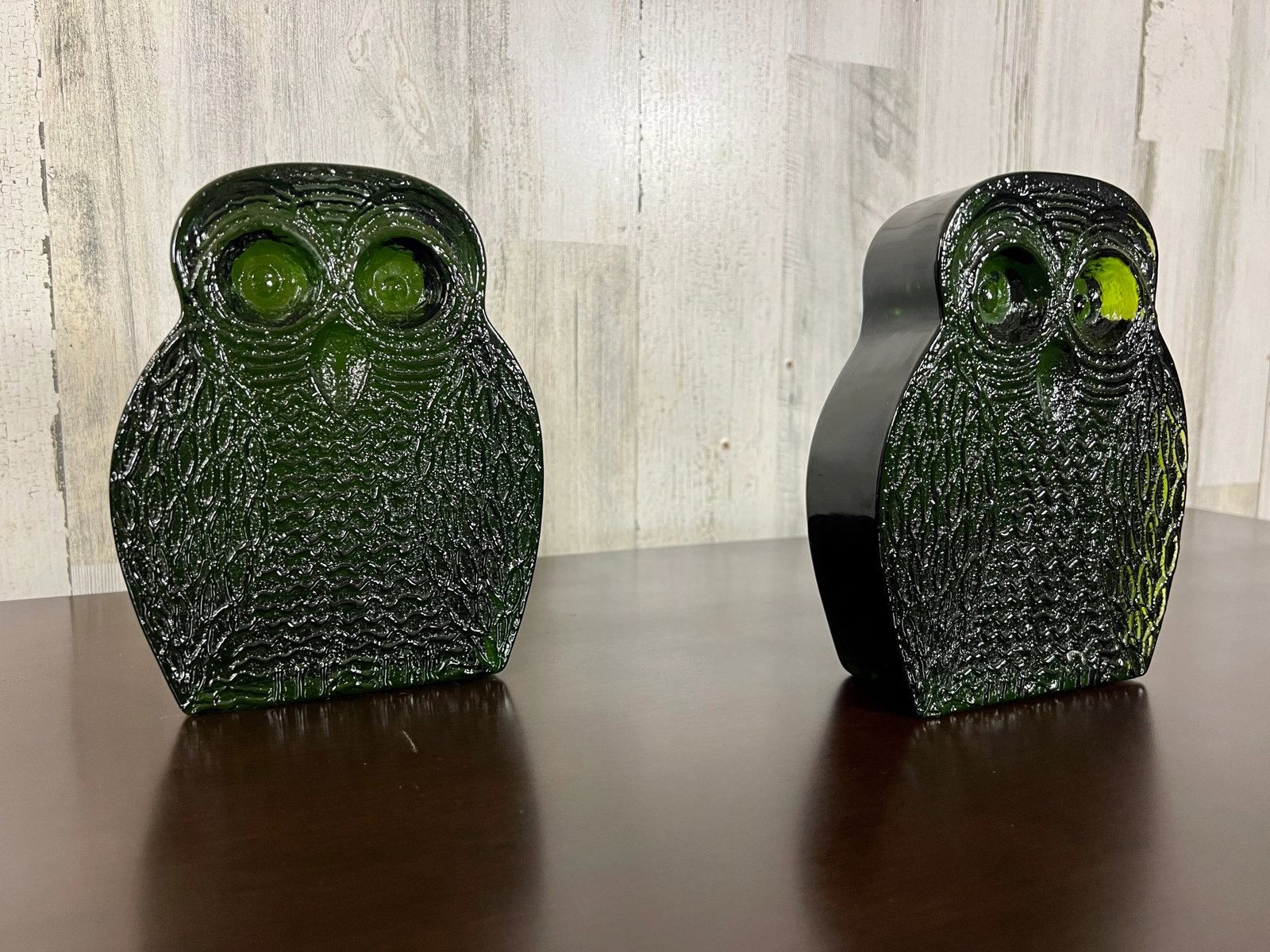 1970s Blenko Glass Owl Bookends- Set of 2 - 3