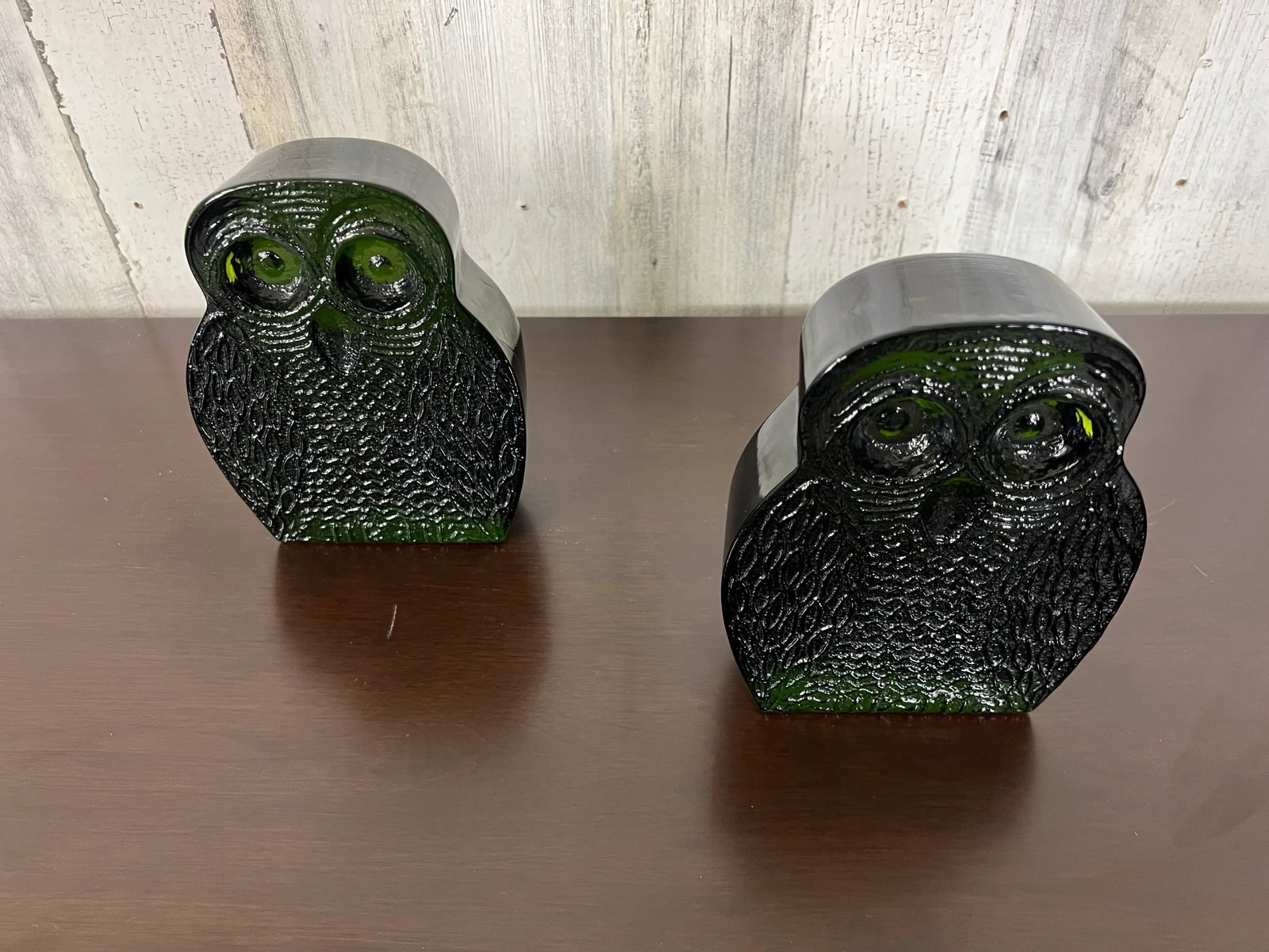 1970s Blenko Glass Owl Bookends- Set of 2 - 5