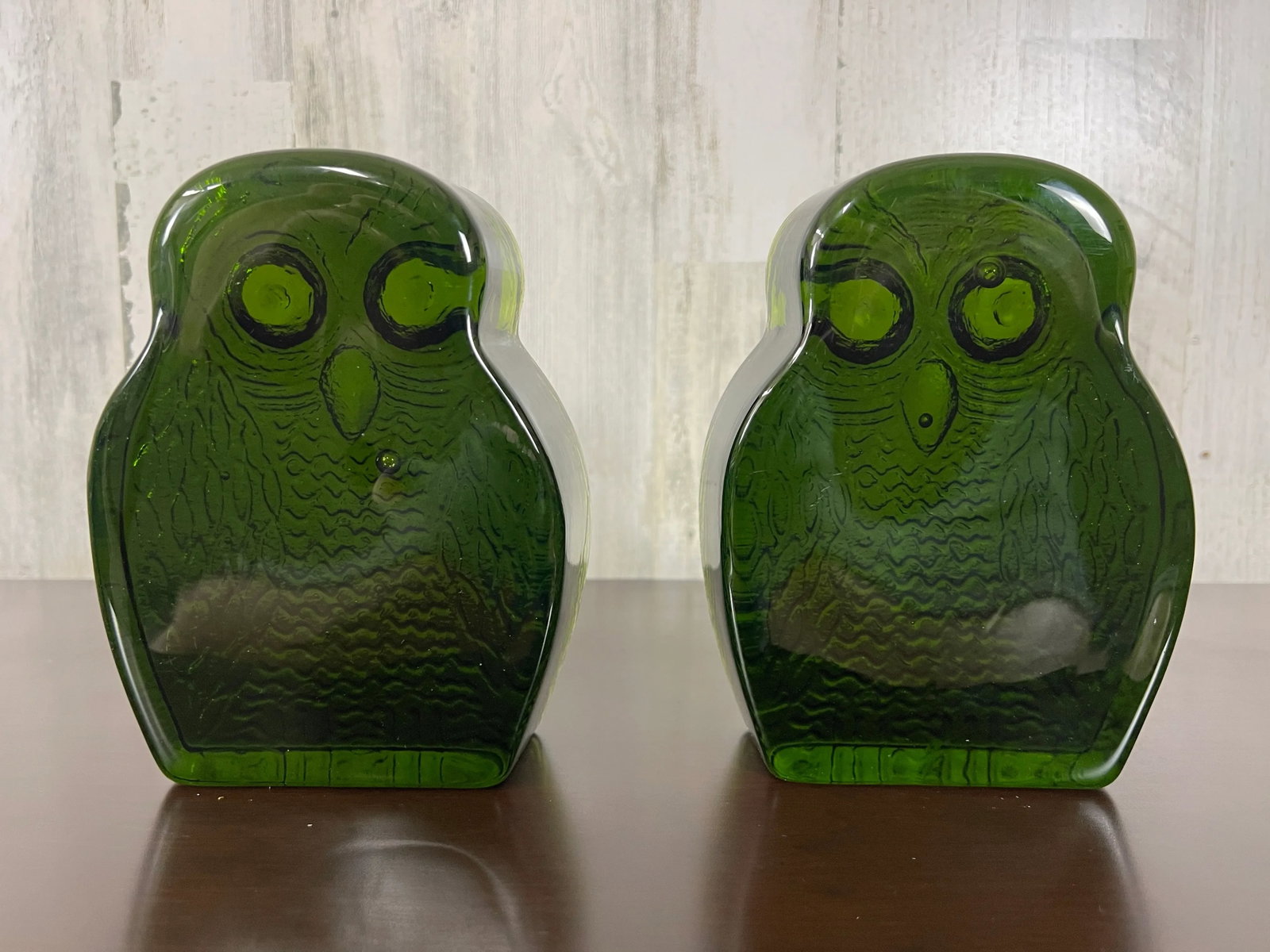 1970s Blenko Glass Owl Bookends- Set of 2 - 9
